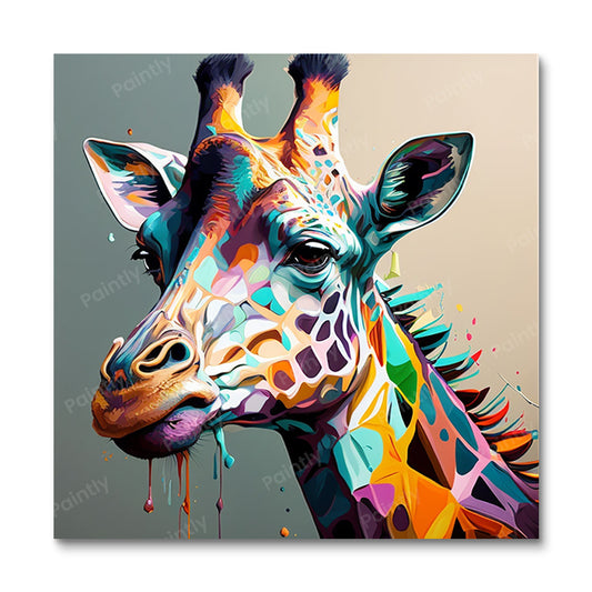 Abstract Giraffe II (Paint by Numbers)