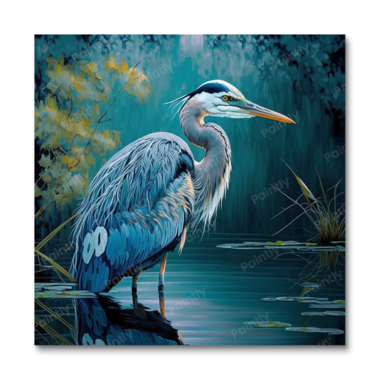 Blue Heron I (Paint by Numbers)