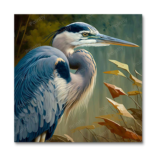 Blue Heron II (Paint by Numbers)