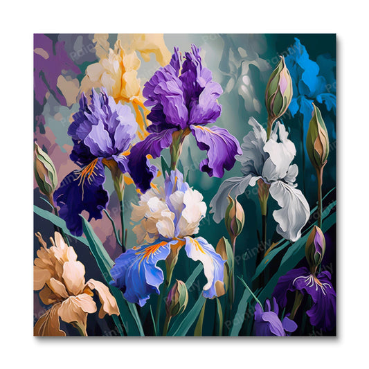 Irises I (Paint by Numbers)