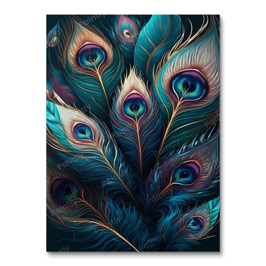 Peacock Feathers VI (Diamond Painting)