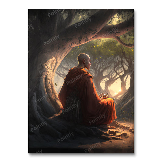 Unwavering Focus Monk II (Paint by Numbers)