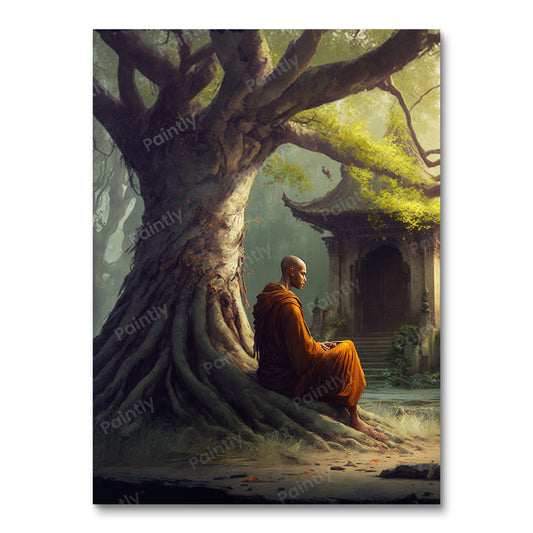 Unwavering Focus Monk III (Paint by Numbers)