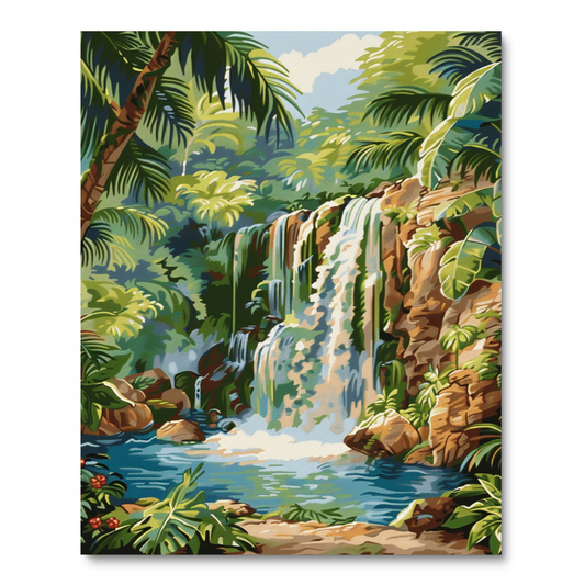 Jungle Falls (Paint by Numbers)