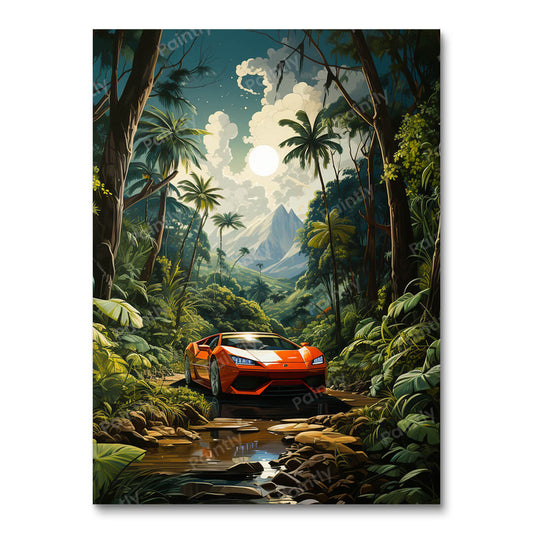Lamborghini Dreamscape (Paint by Numbers)