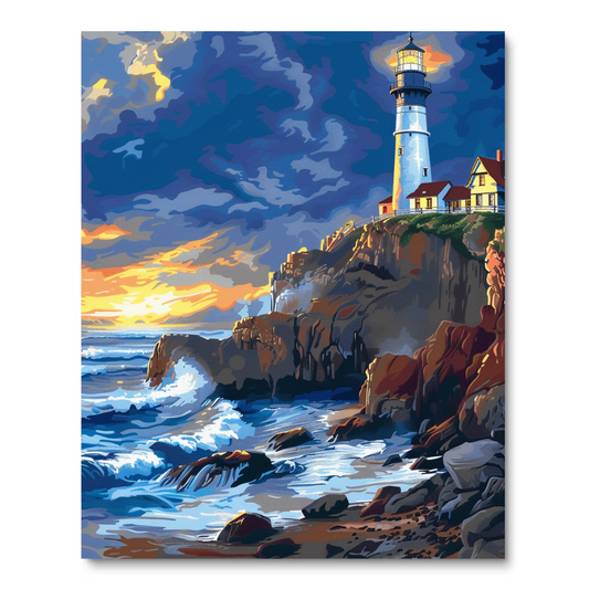 Lighthouse Overlook (Paint by Numbers)