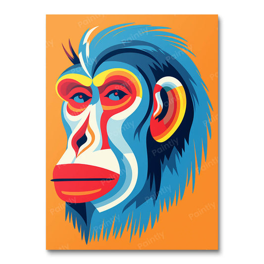 Lively Baboon Reverie (Diamond Painting)