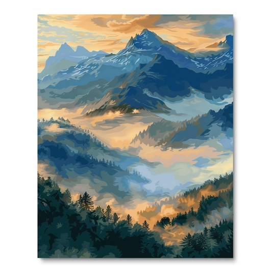 Mountain View (Paint by Numbers)