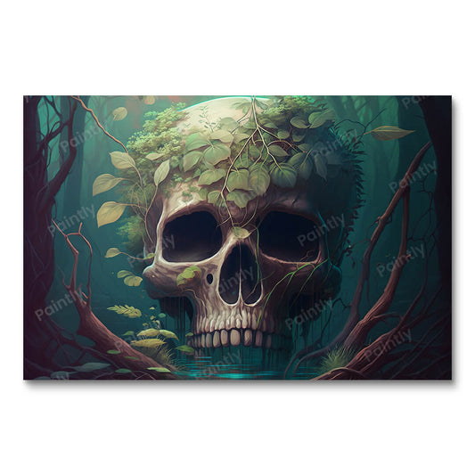 Jungle Skull V (Paint by Numbers)