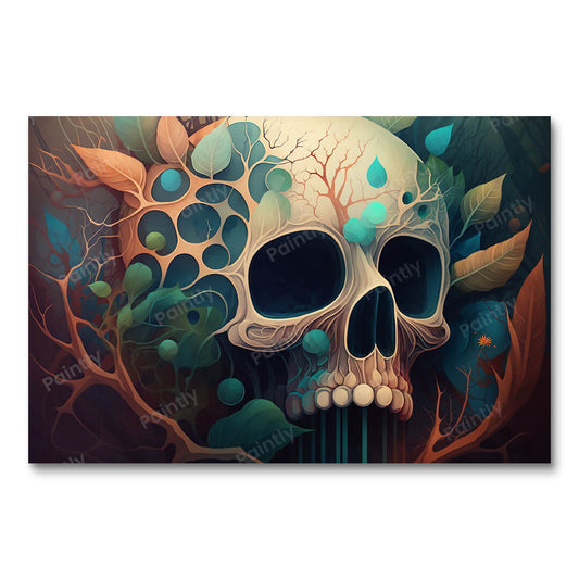 Jungle Skull VII (Paint by Numbers)