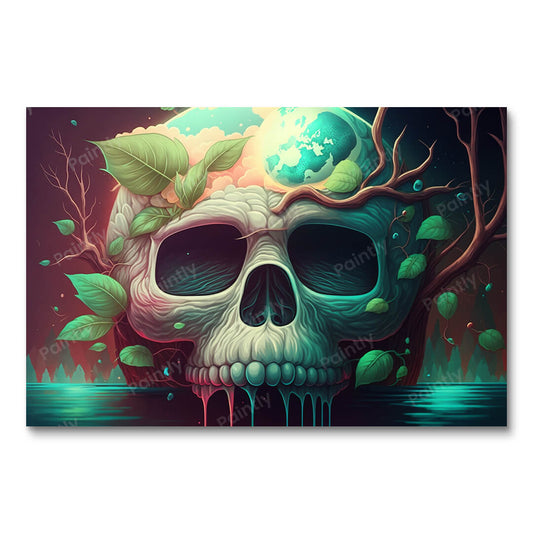 Jungle Skull VIII (Paint by Numbers)