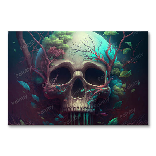Jungle Skull VI (Paint by Numbers)