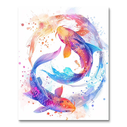 Pisces Zodiac Sign (Paint by Numbers)