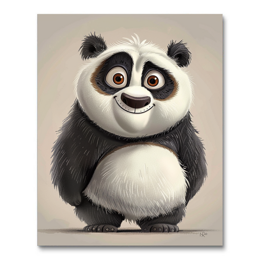 Playful Panda (Paint by Numbers)