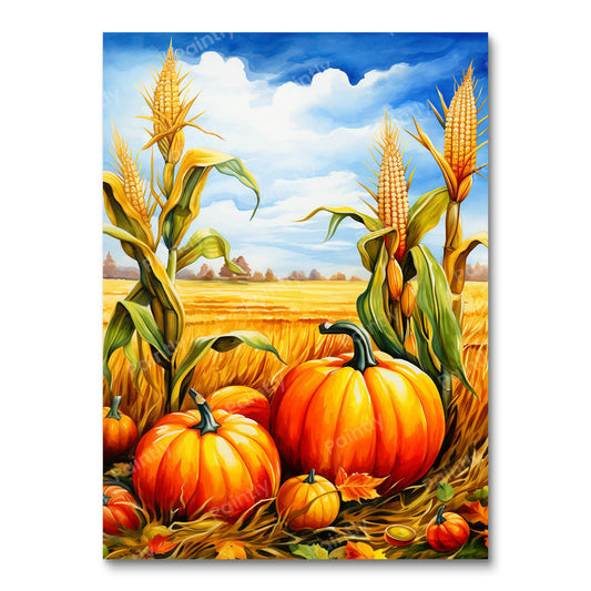 Pumpkins in the Breeze (Paint by Numbers)