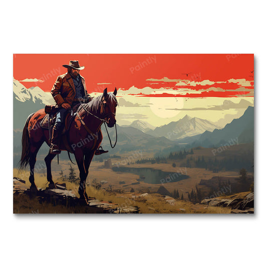 Red Dead Ride II (Diamond Painting)