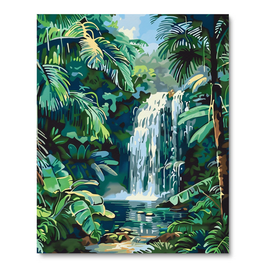 Tropical Waterscape (Paint by Numbers)