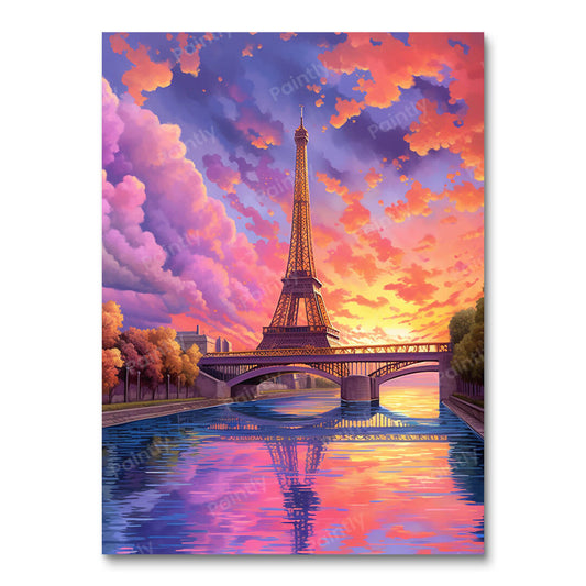 Eiffel Tower Sunsets (Diamond Painting)