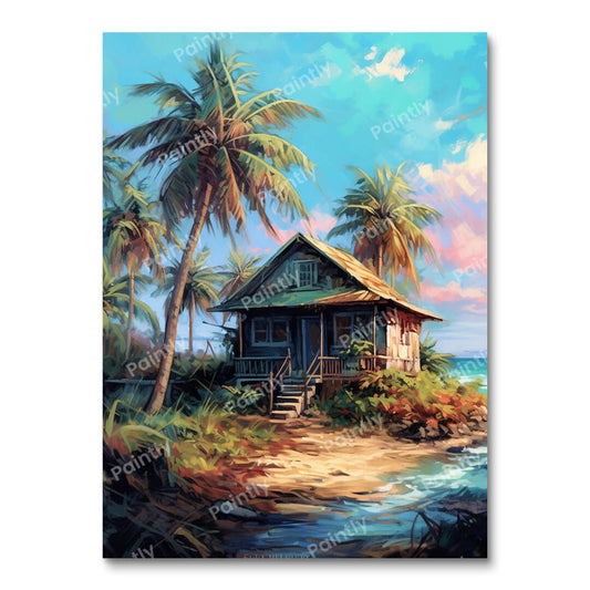 Beachside Cabin (Diamond Painting)