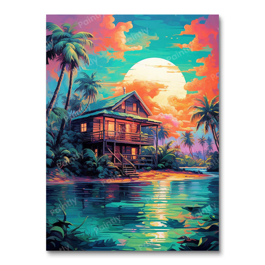 Cabin by the River (Diamond Painting)