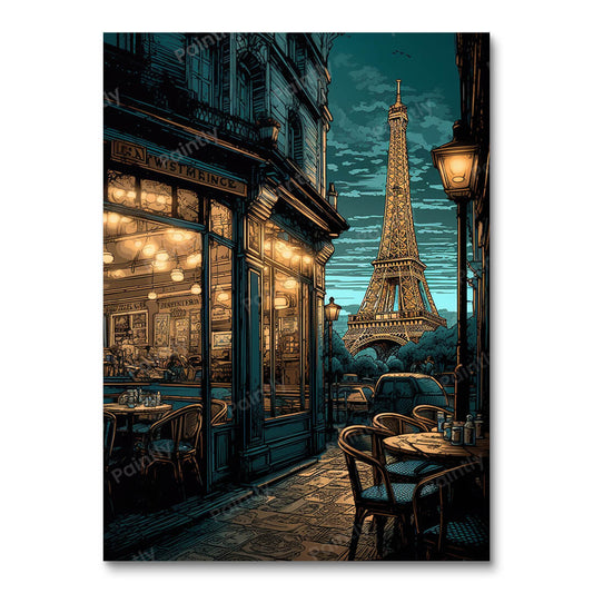 Night Scene Paris (Diamond Painting)