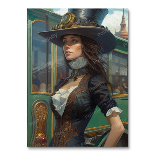 Victorian Steampunk Muse (Paint by Numbers)