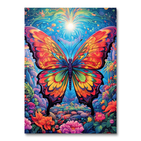 Psychedelic Butterfly I (Paint by Numbers)
