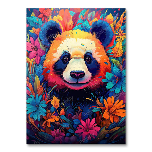 Psychedelic Panda I (Paint by Numbers)
