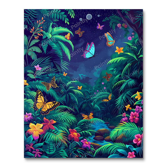 Midnight in the Tropics (Paint by Numbers)